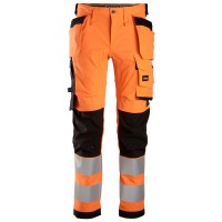 Snickers 2x 6243 AllroundWork Hi-Vis Stretch Trousers Holster Pockets